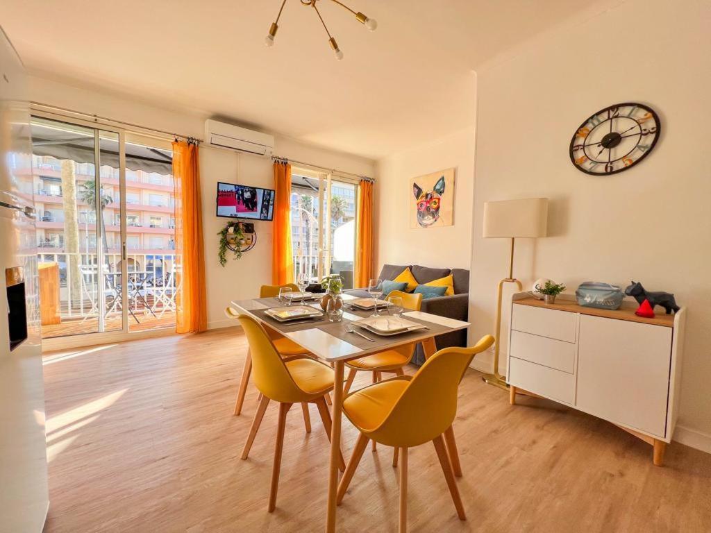 Appartement Vue Mer Parking Prive Place Med Canet-en-Roussillon Exteriör bild