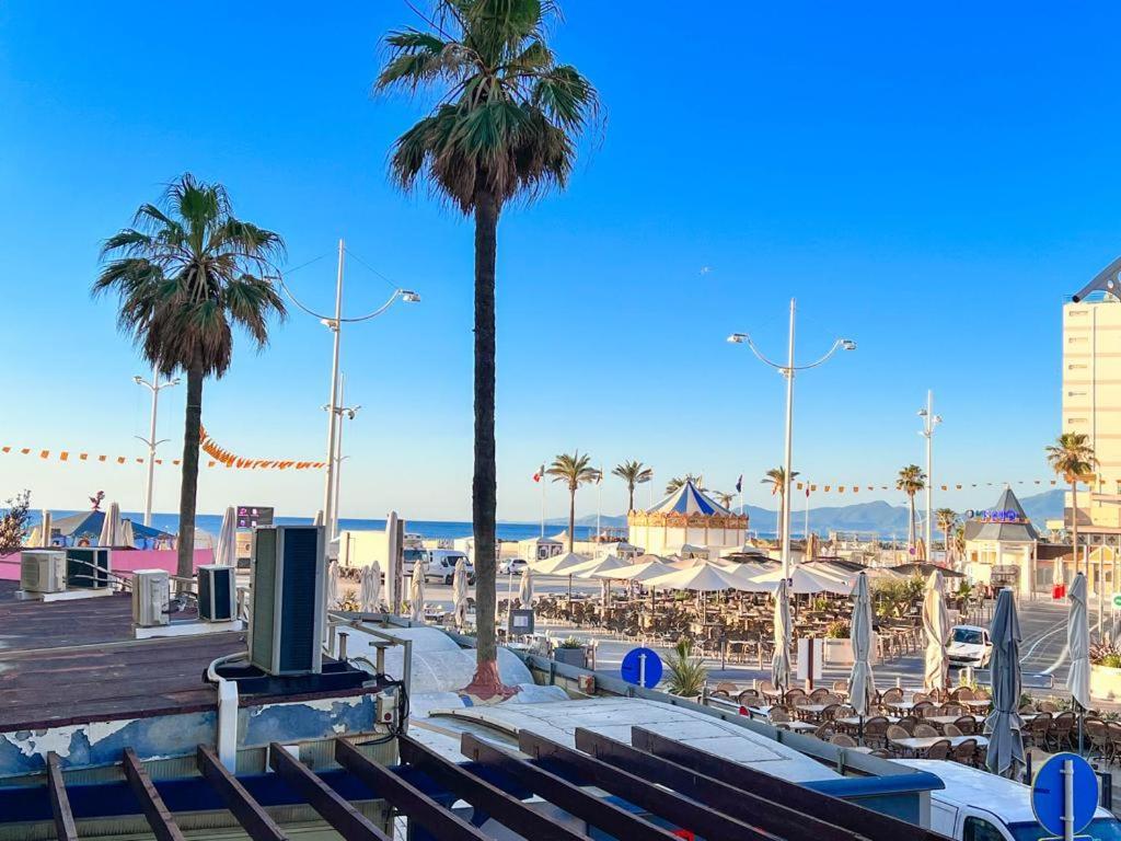 Appartement Vue Mer Parking Prive Place Med Canet-en-Roussillon Exteriör bild